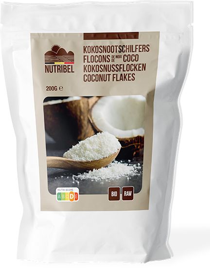 Nutribel Kokosvlokken Bio 200 g - Nutribel