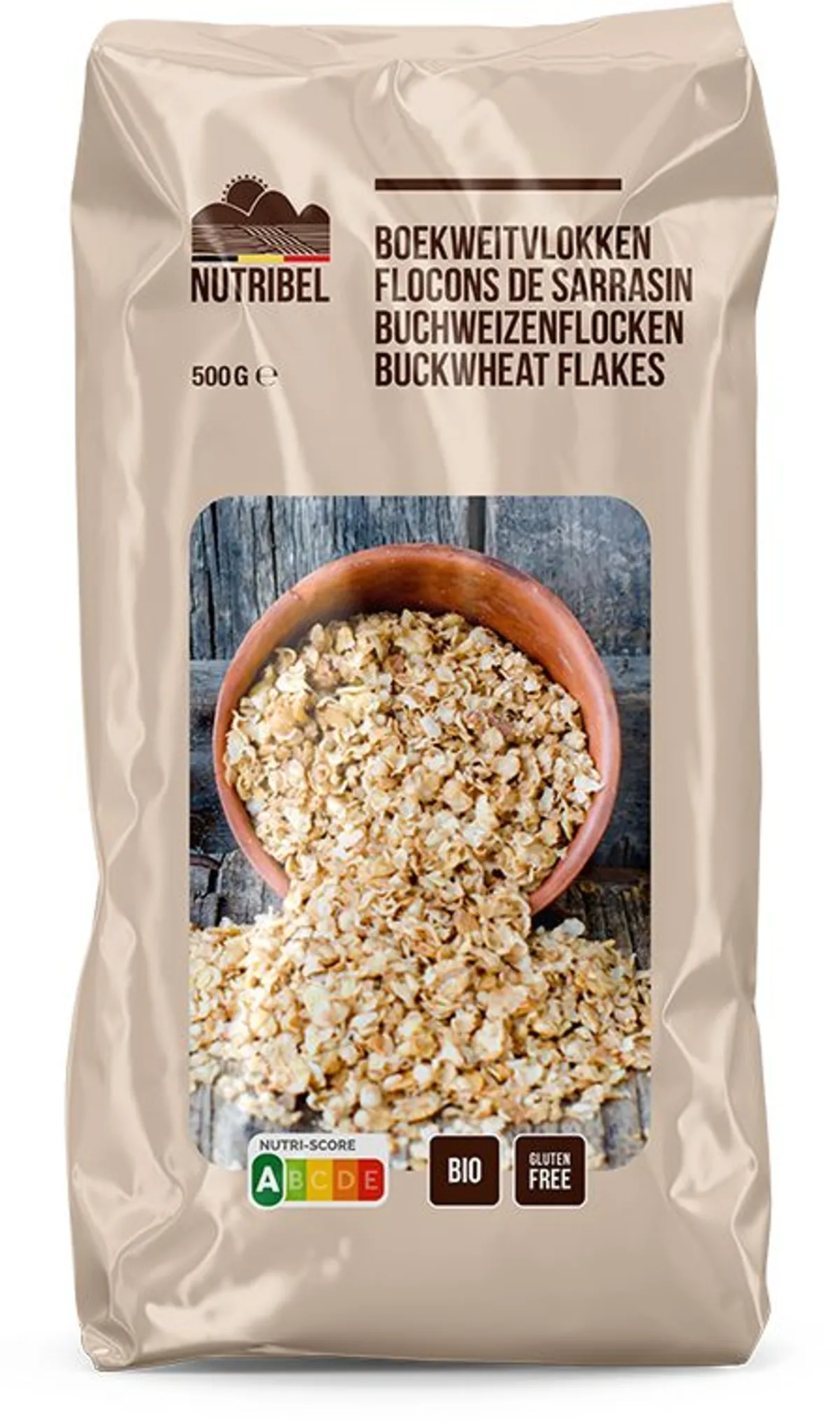 Nutribel Boekweitvlokken Bio & Zonder Gluten 500 g