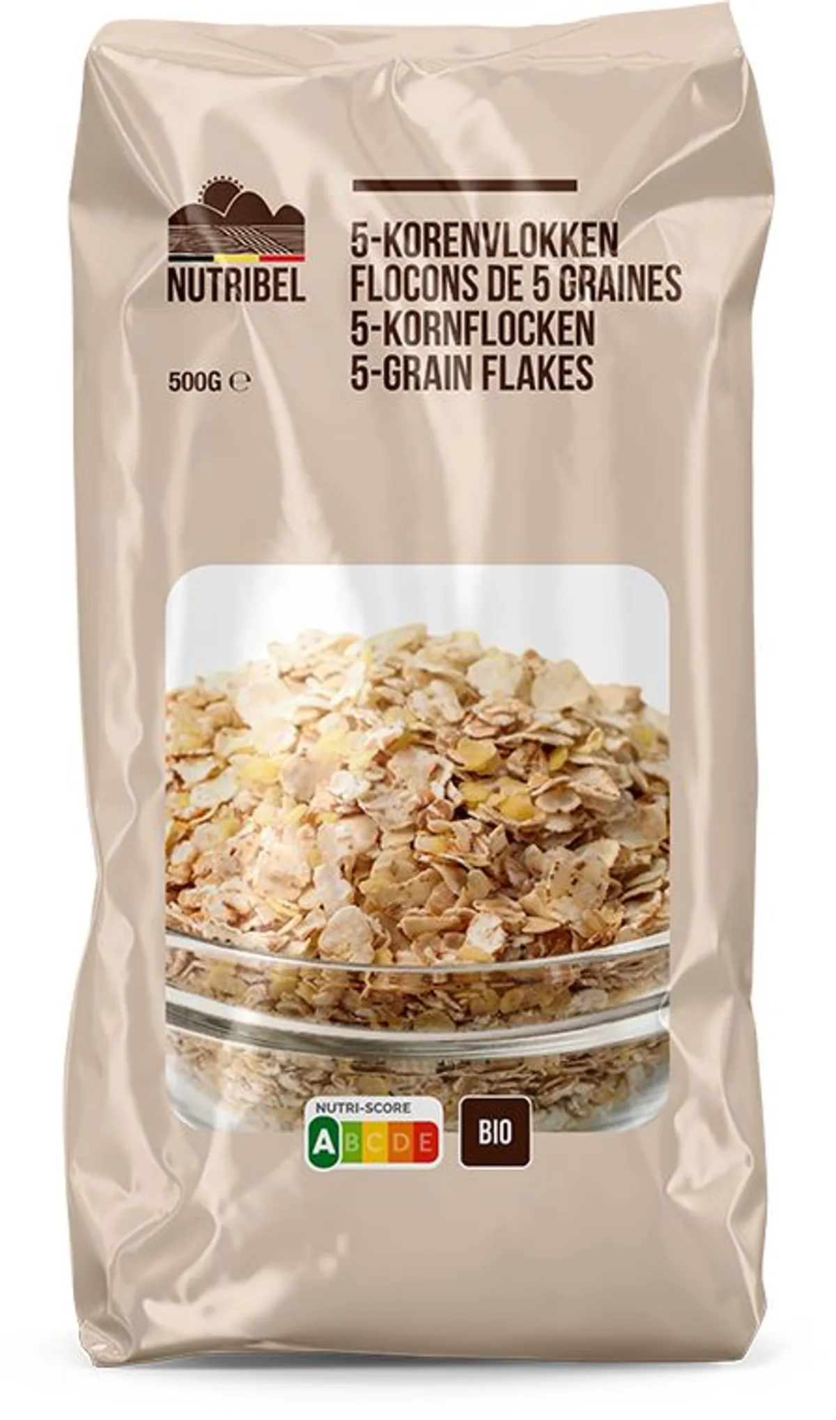Nutribel 5-granenvlokken Bio 500 g