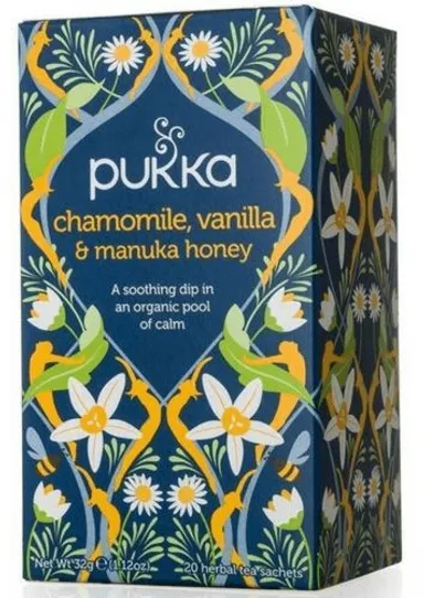 Pukka Kamille Vanillle Manukahoning Bio 20 zakjes