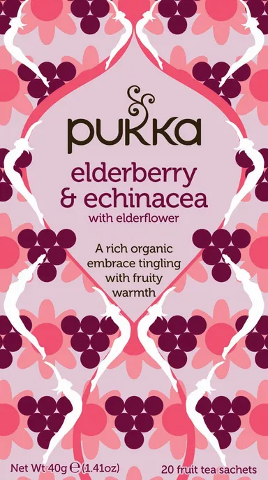Pukka Thee Elderberry & Echinacea 20 Zakjes