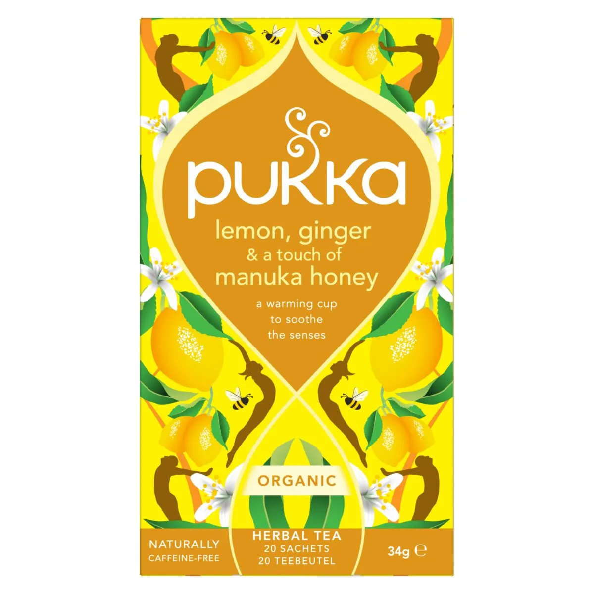 Pukka Citron Gingembre et Miel de Manuka 20 Sachets