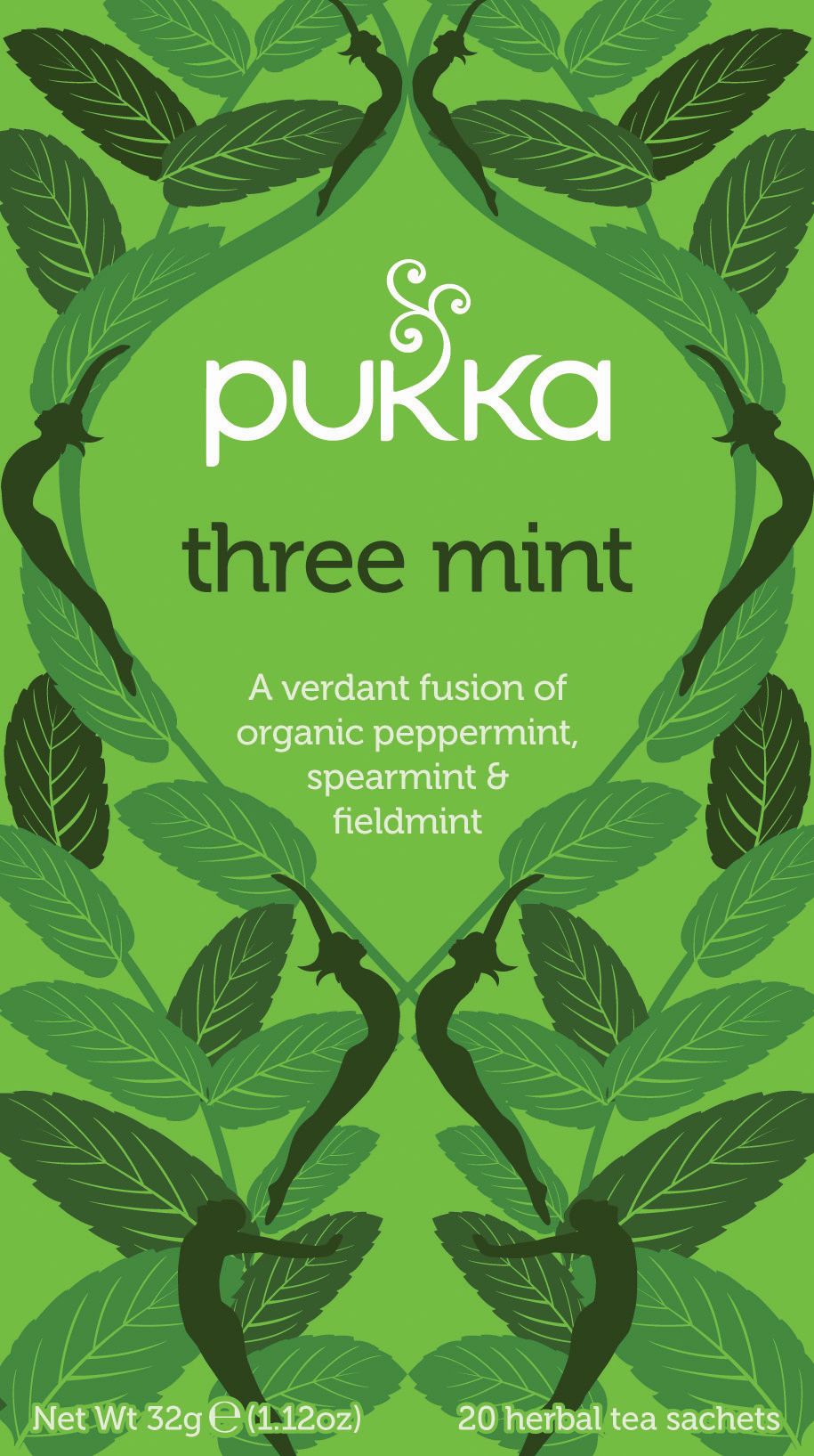 Pukka Three Mint Organic Tea 20 Zakjes - Pukka