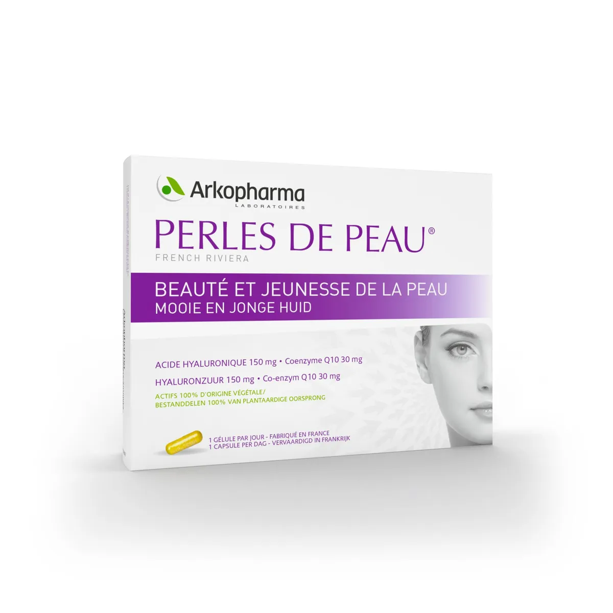 Perles De Peau 30 Gélules Acide Hyaluronique Et Coenzyme Q10