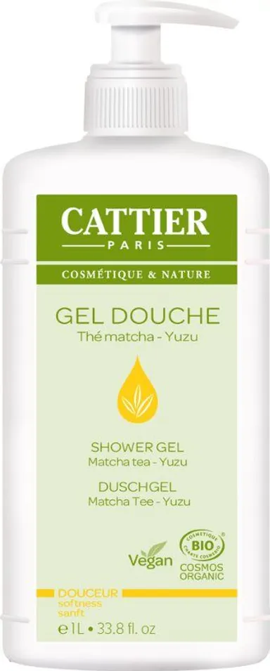 Cattier Gel Douche Thé Matcha - Yuzu 1L
