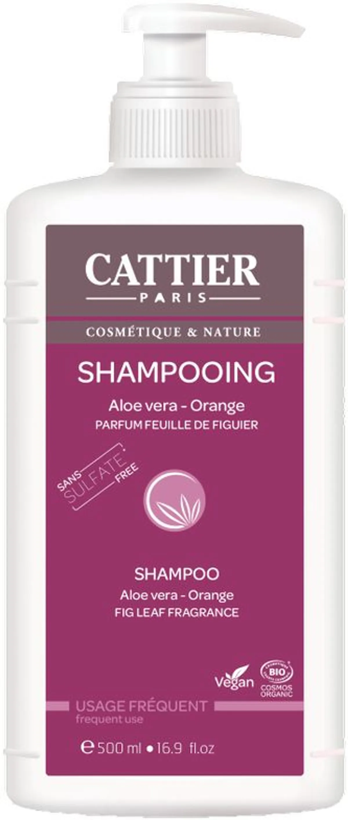 Cattier Shampooing Soluté De Yaourt Usage Fréquent 500ml