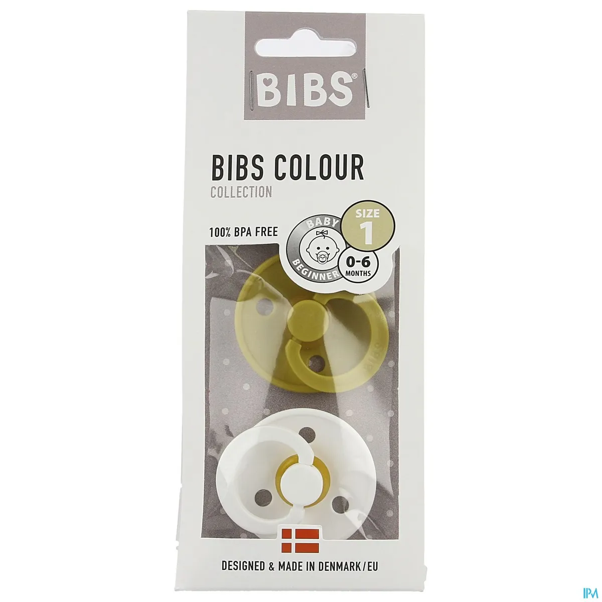BIBS 1 - MUSTARD/WHITE