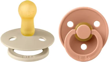 Bibs 2 Tetines Duo Vanilla Peach