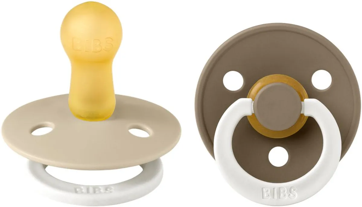 Bibs 2 Tetines Duo Glow In Dark Vanilla/oak