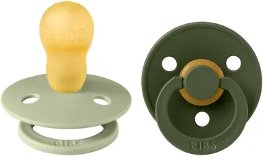 Bibs 3 Fopspeen Duo Sage Hunter Green