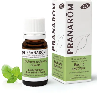 Pranarôm Basilic Linalol Bio Huile Essentiel 10ml