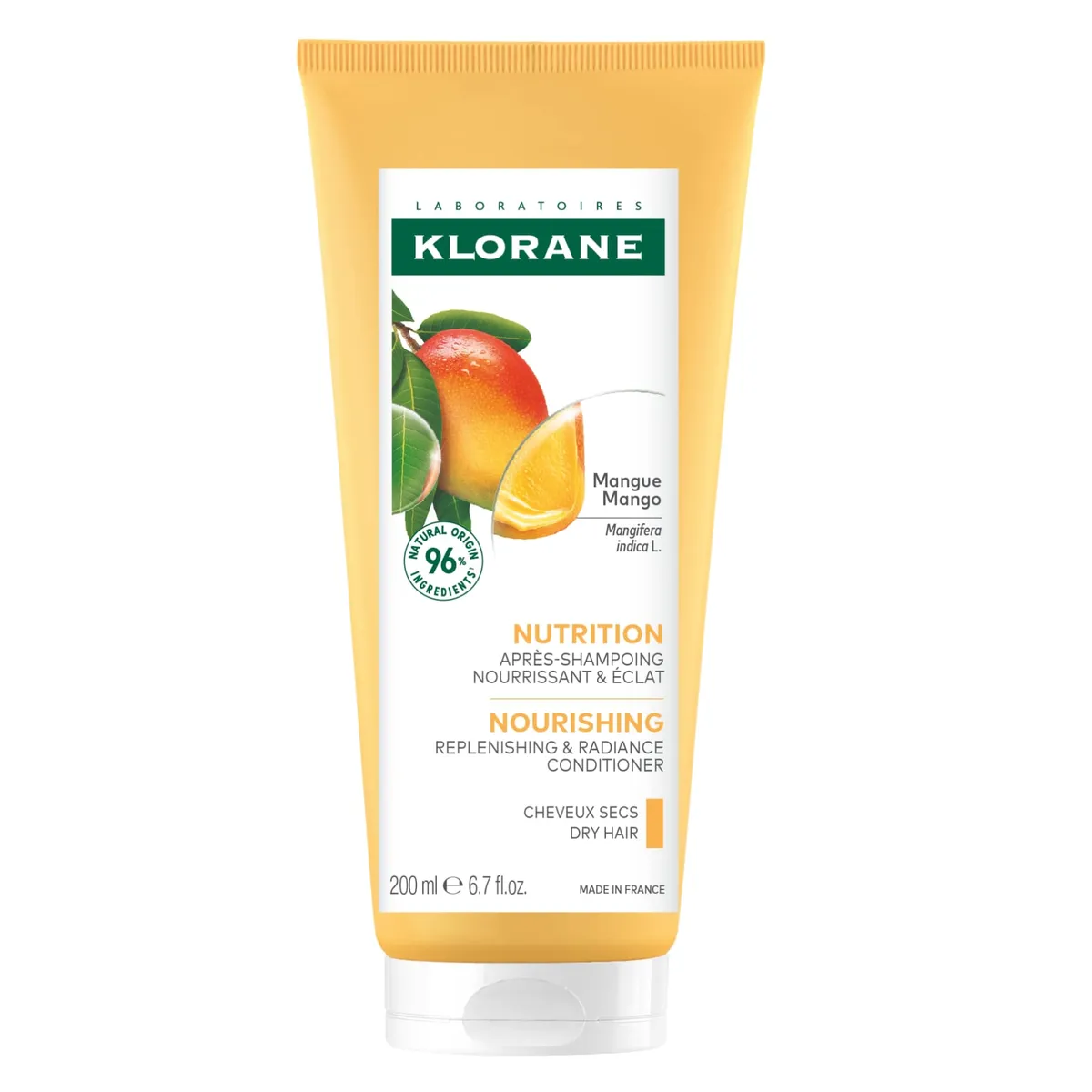 Klorane Mangue Après-Shampooing Nutrition Éclat 200Ml