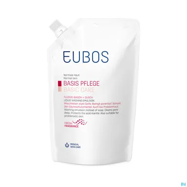 Eubos Vloeibare Zeep Roze Navulling 400ml
