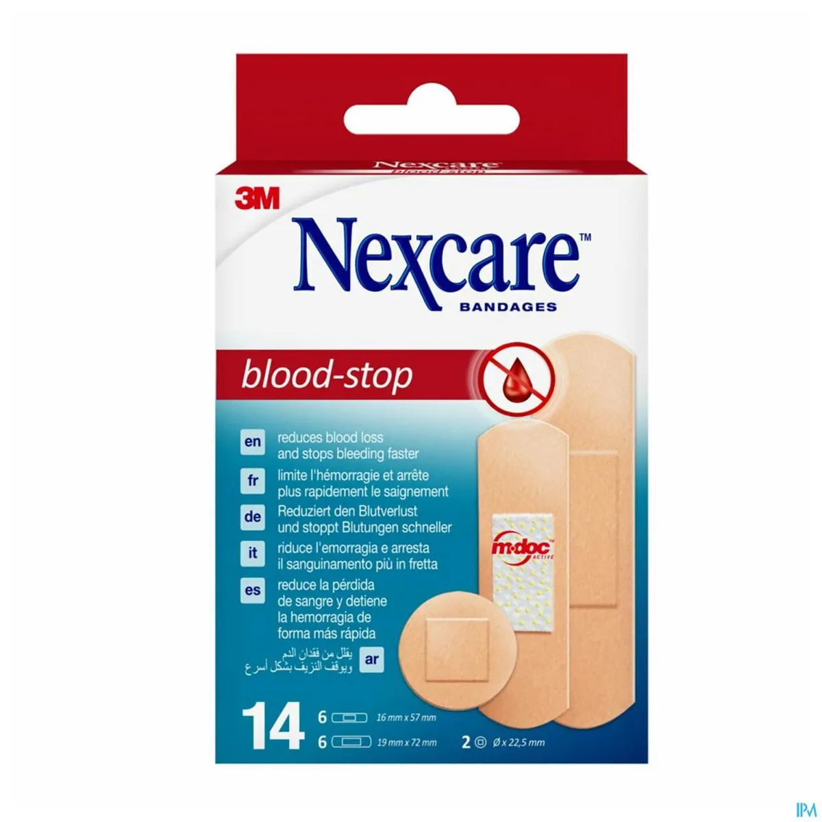 NexCare 3M BloodStop 14 Gecombineerde Hemostatische Pleisters