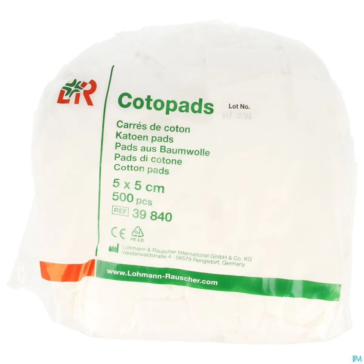Cotopads Piece De Coton 5x 5cm 500 39840
