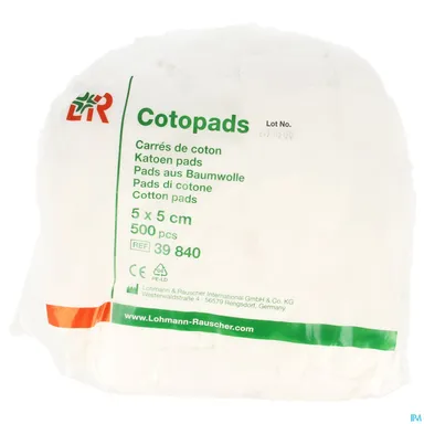 Cotopads Katoen 5x 5cm 500 39840