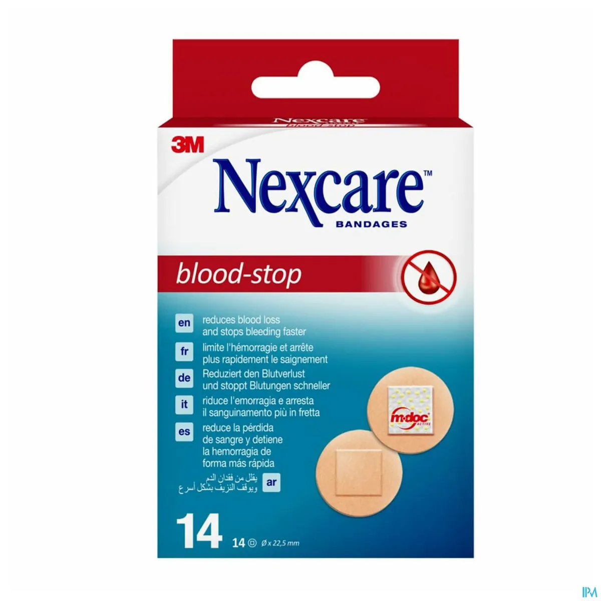 NexCare 3M BloodStop Spots 14 Ronde Hemostatische Pleisters