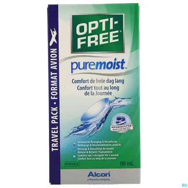 Opti-Free Pure Moist Multifunctionele Oplossing 90ml (+ Etui)