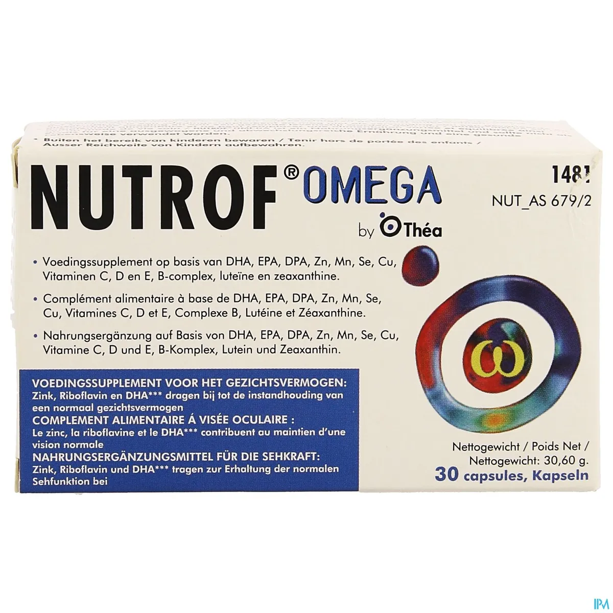 Nutrof Omega Voedingssupplement 30 Capsules