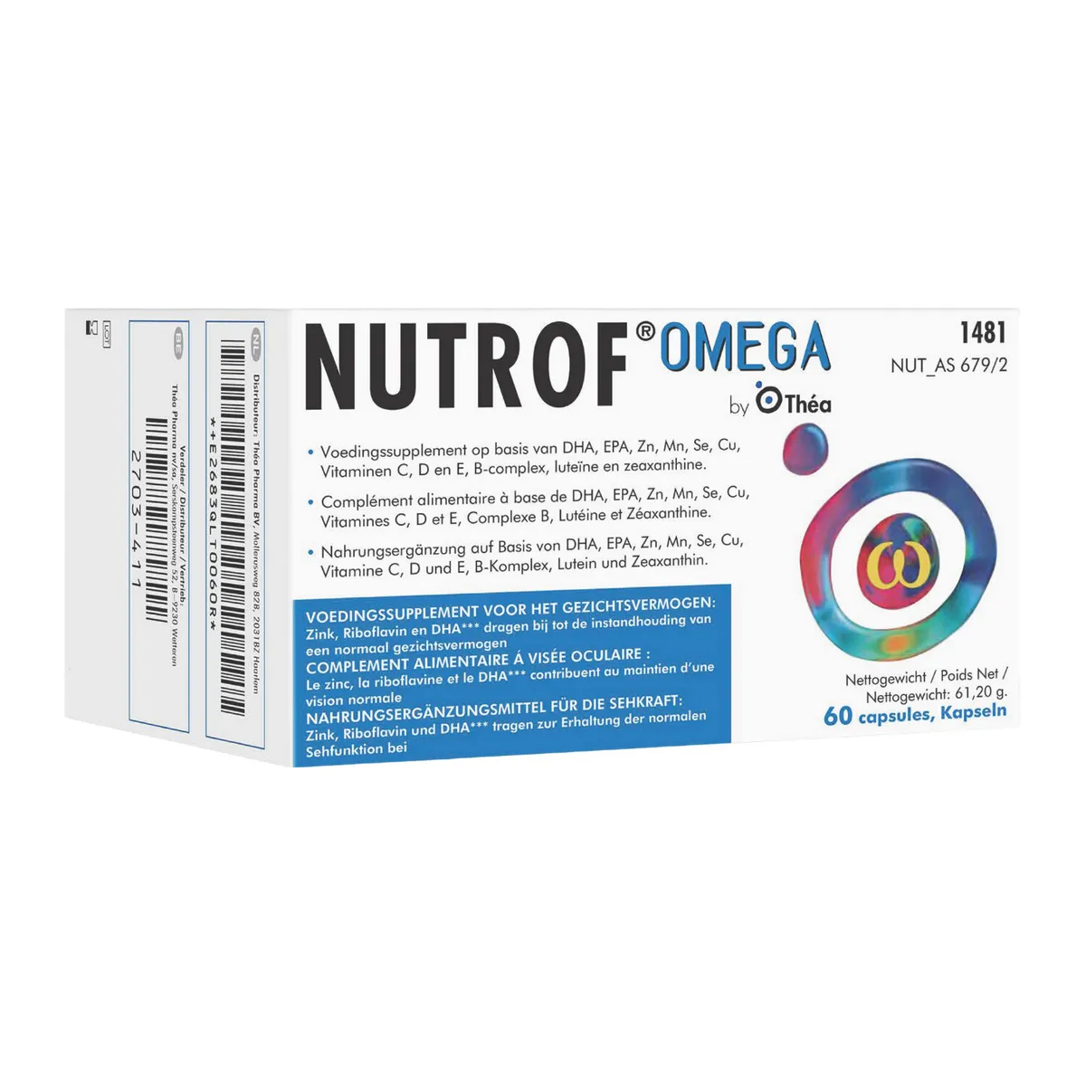 Nutrof Omega Voedingssupplement 60 Capsules