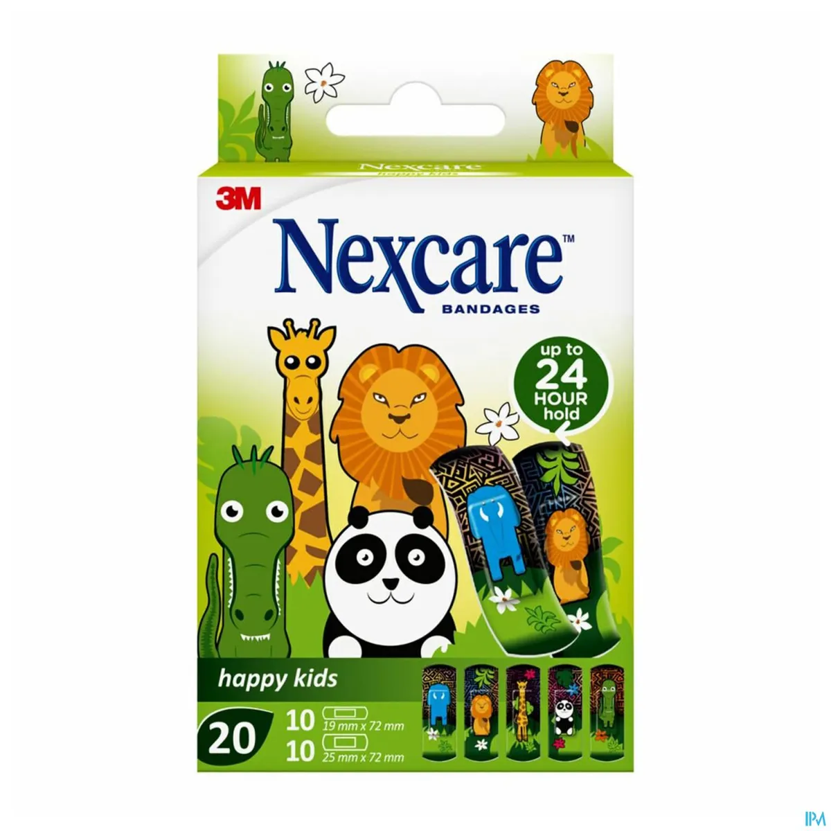 Nexcare 3M Happy Kids Dieren 20 Pleisters.