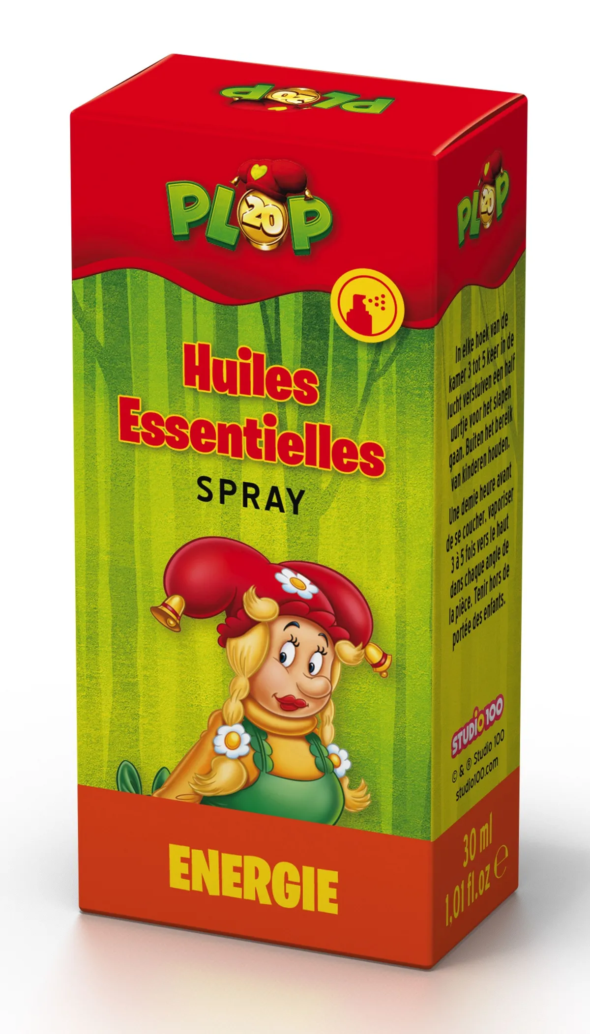 Studio 100 Huile Essentiele Energie Plop Spray30ml