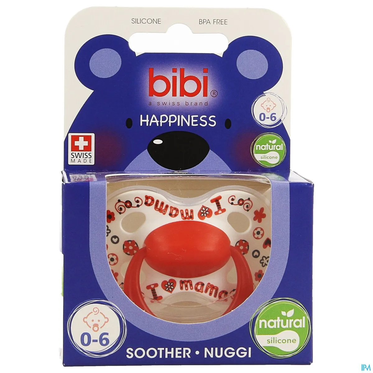 Bibi Happiness Sucette Natural Love Maman Papa Best (de 0 à 6 mois)