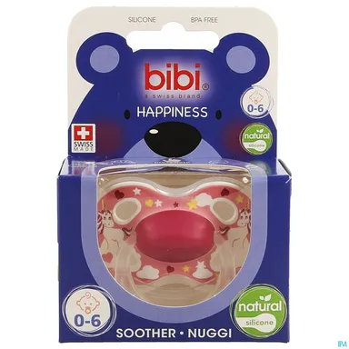 Bibi Happiness Fopspeen Natural Stardust (van 0 tot 6 maanden)