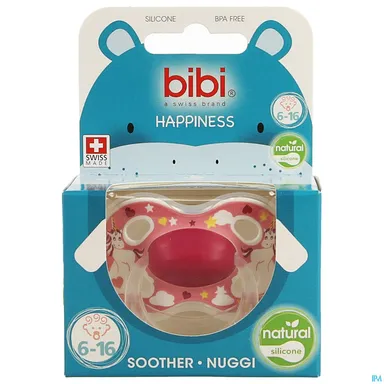 Bibi Happiness Fopspeen Natural Stardust (van 6 tot 16 maanden)