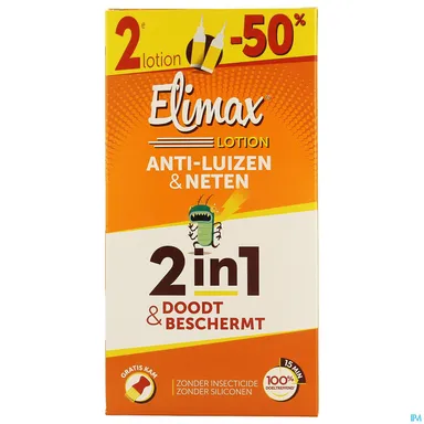 Elimax Lotion Anti-Poux 2 x 100ml (2ème à - 50%)