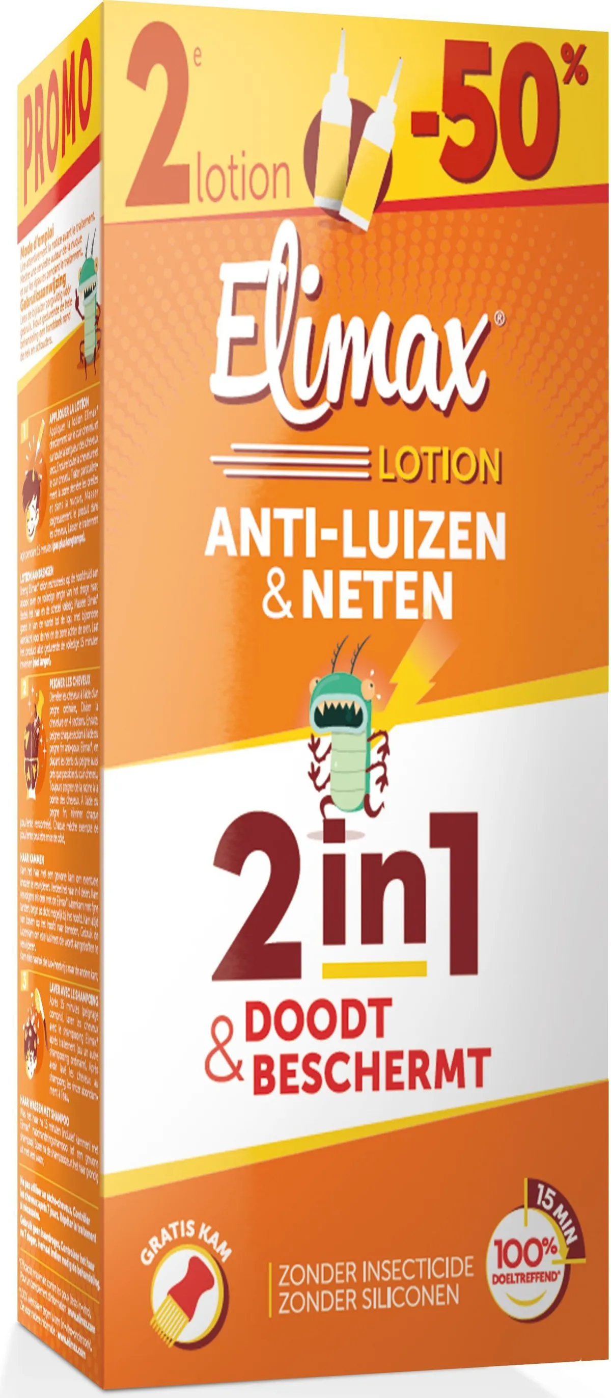 Elimax Antiluizenlotion 2 x 100ml (2d aan - 50%)