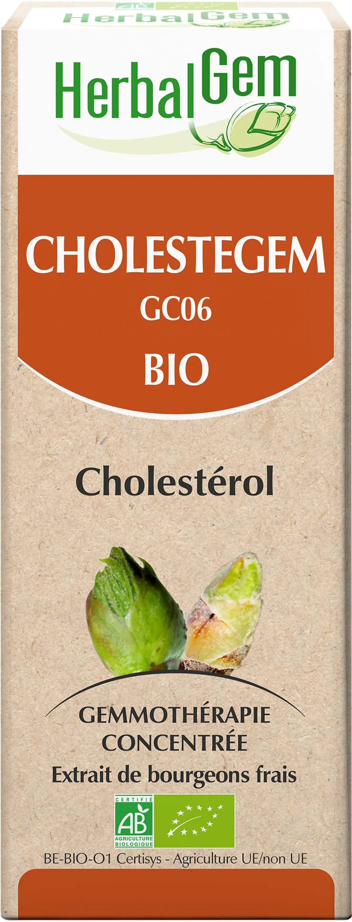Herbalgem Cholestegem Complexe Cholestérol BIO Gouttes 50ml