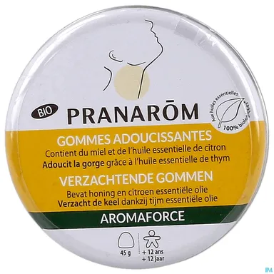 Pranarôm Aromaforce Gommes Miel Citron 45g