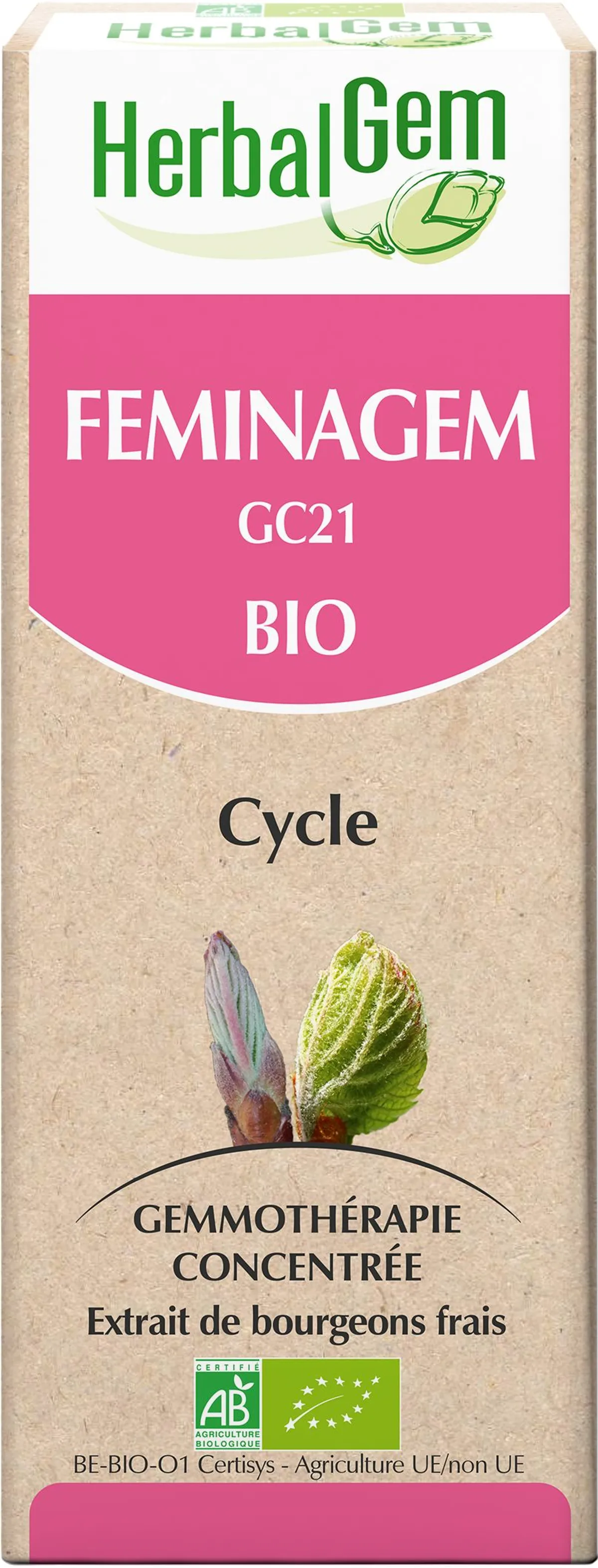 Herbalgem Feminagem Complexe Cycle BIO Gouttes 15ml