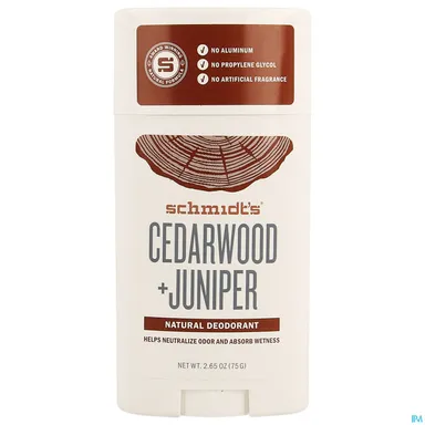 Schmidt's Stick Cedarwood & Juniper 75g