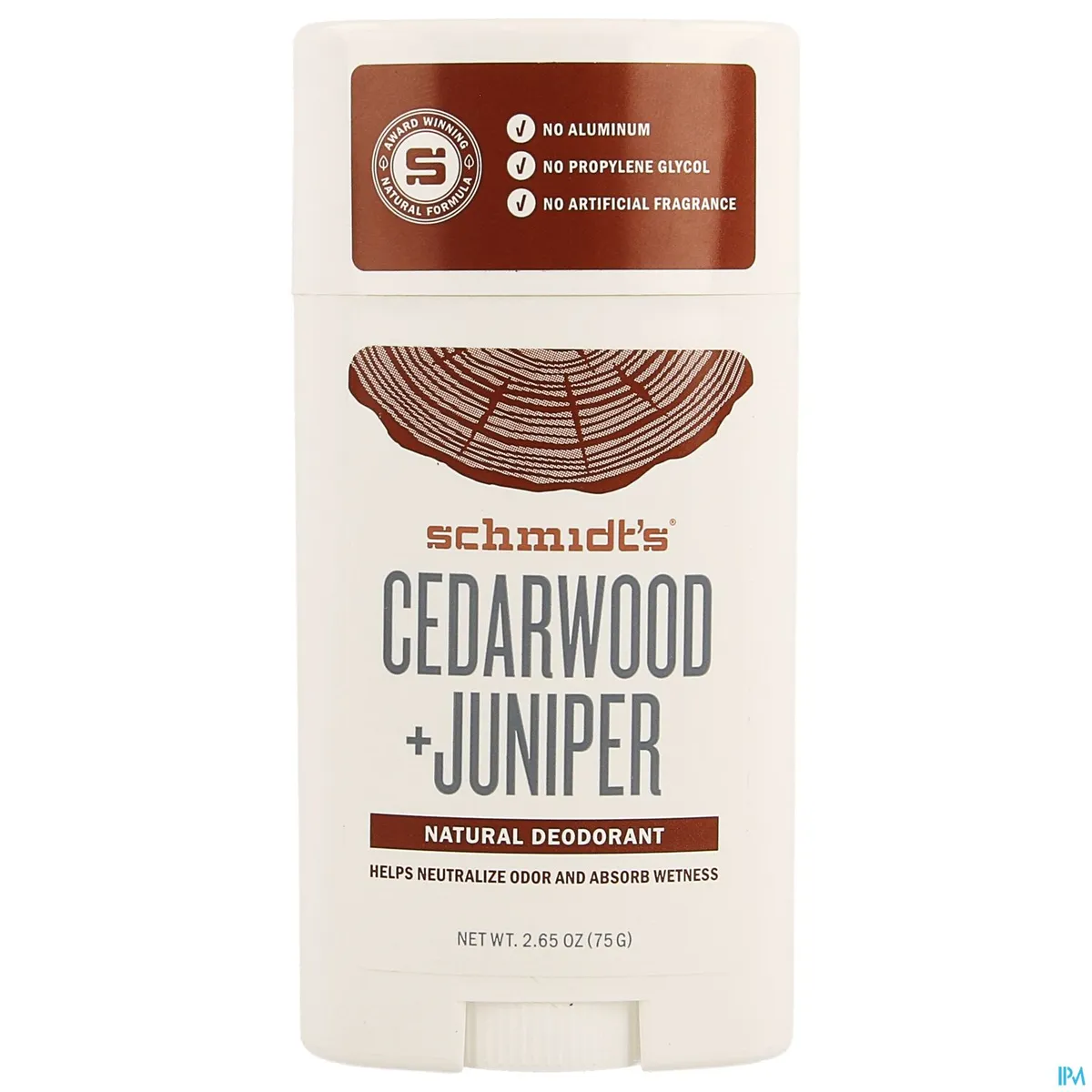Schmidt's Stick Cedarwood & Juniper 75g