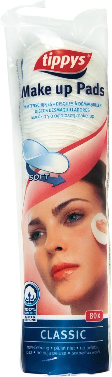 Tippys 80 Wattenschijfjes Make-Up Verwijderend