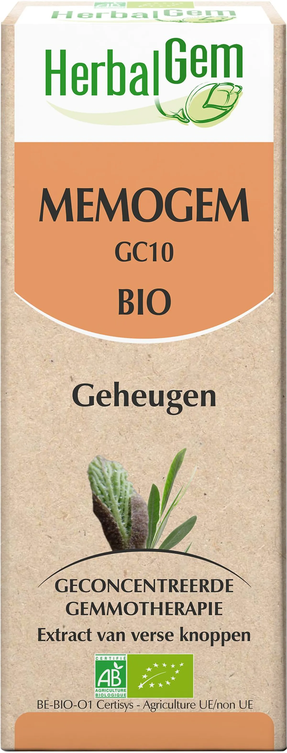 Herbalgem Memogem Geheugencomplex BIO Druppels 50ml