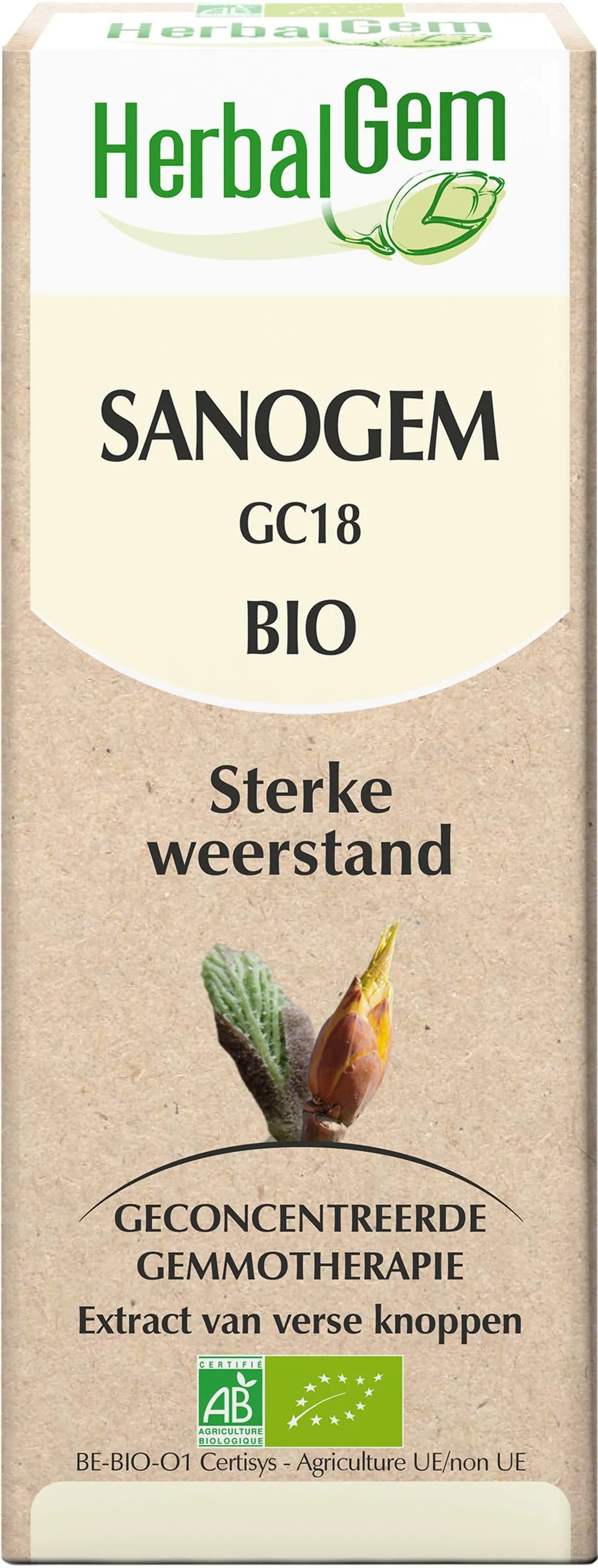 Herbalgem Sanogem Weerstandscomplex Forte BIO Druppels 50ml