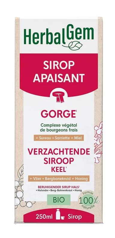 Herbalgem Verzachtendsiroop BIO 250ml