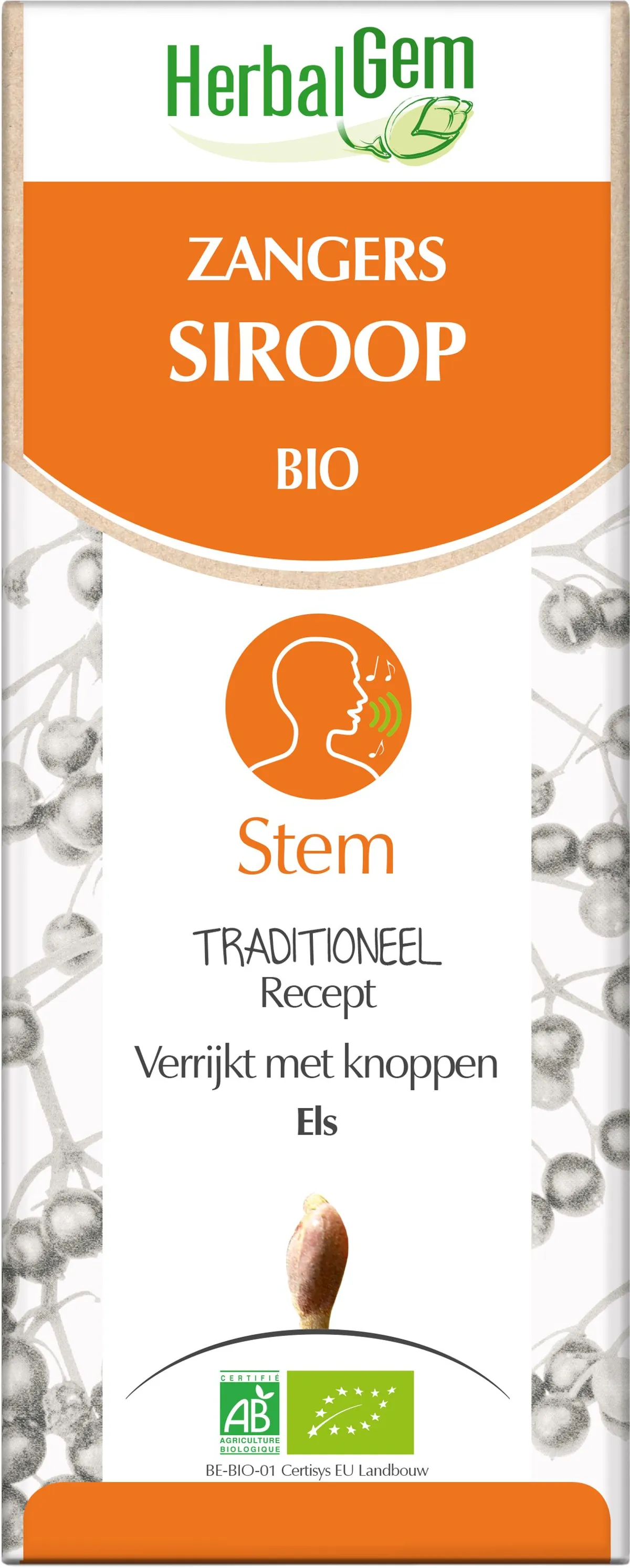 Herbalgem Zangerssiroop BIO 250ml