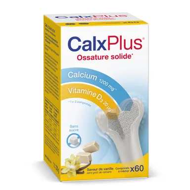 CalxPlus Vanille 60 Comprimés