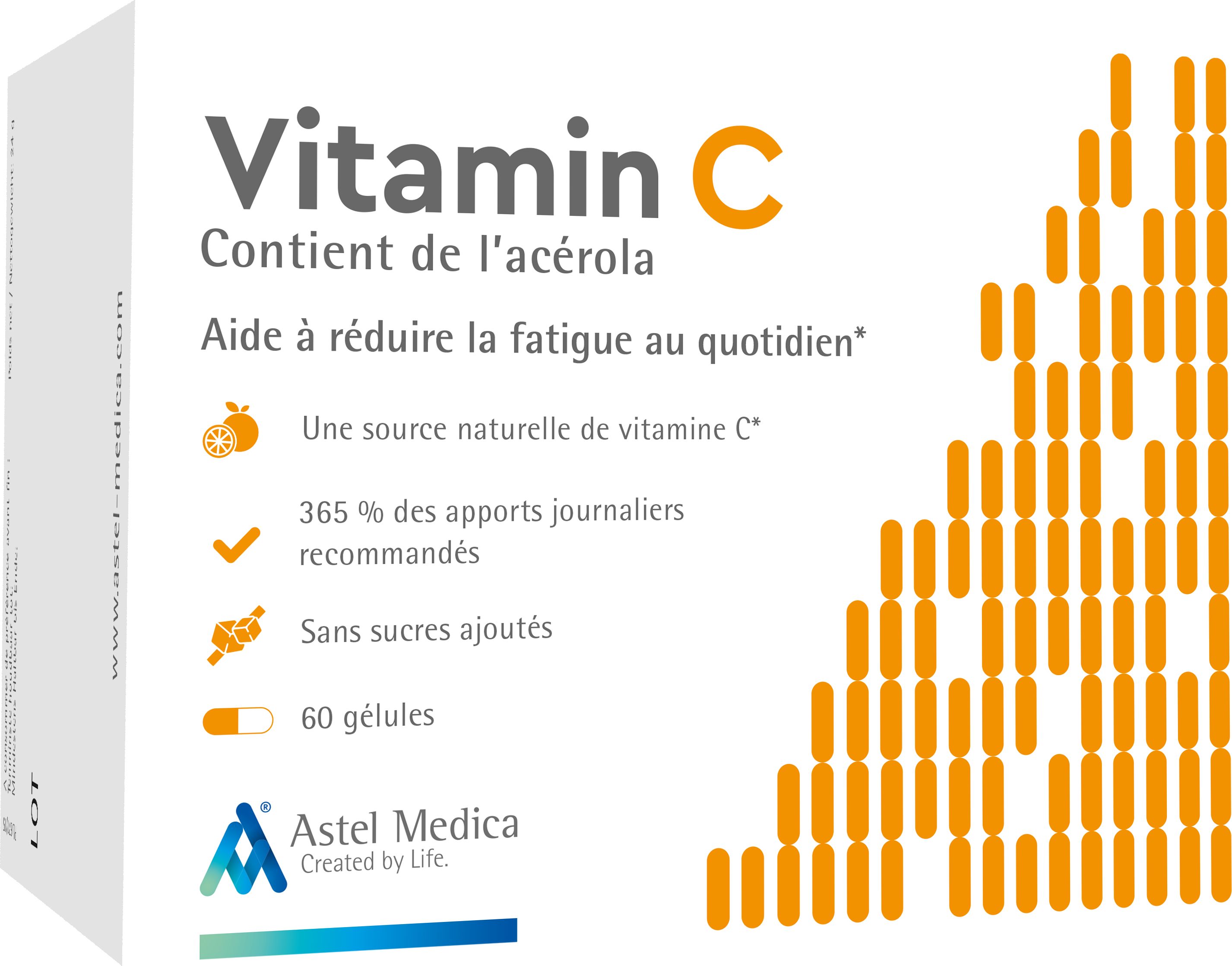 Astel Vitamine C 60 Gélules - Vitamines C | Parapharmacie en ligne ...