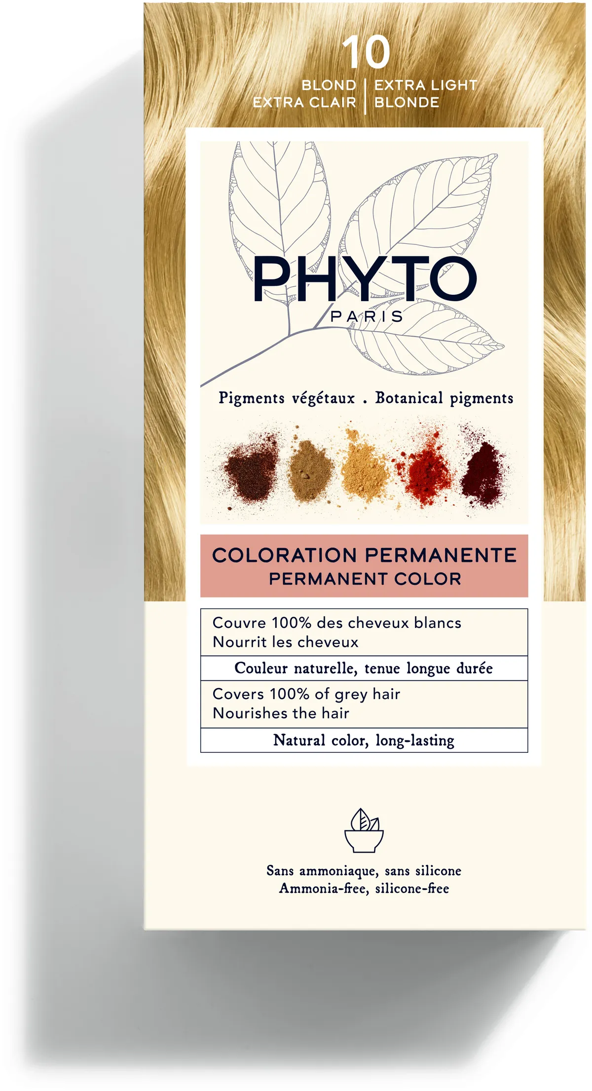 PHYTO Coloration Permanente 10 Blond Extra Clair