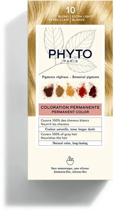 PHYTO Coloration Permanente 10 Blond Extra Clair