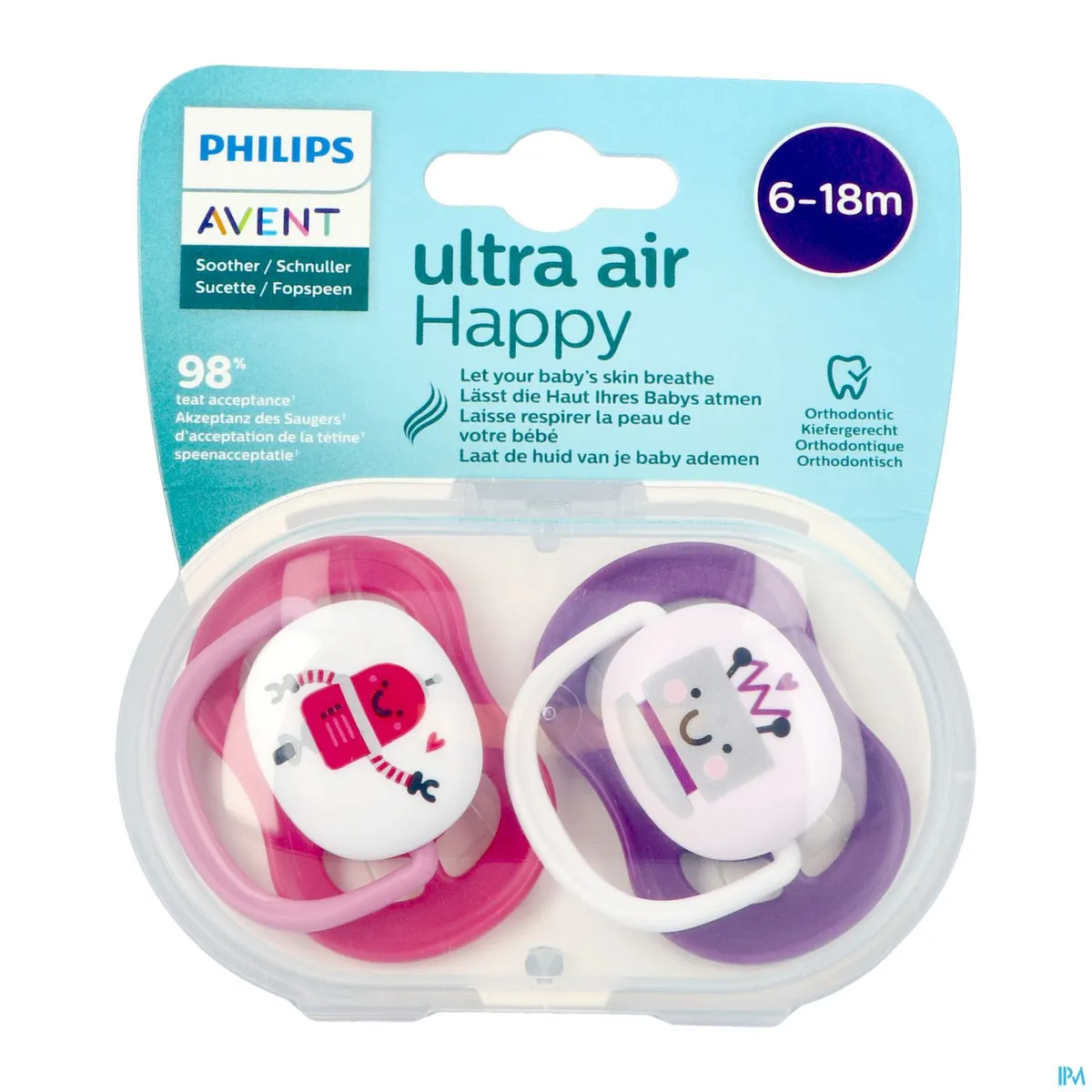 Philips Avent Fopspeen Ultra Soft +6 Maanden 2 Stucks