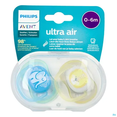 Philips Avent Sucette 0m+ Animaux 2 Pièces