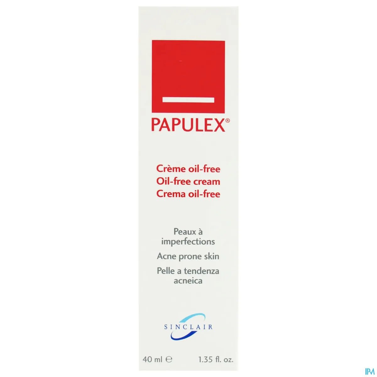 Papulex Crème Oil Free Door Acne Aangetaste Huid 40ml