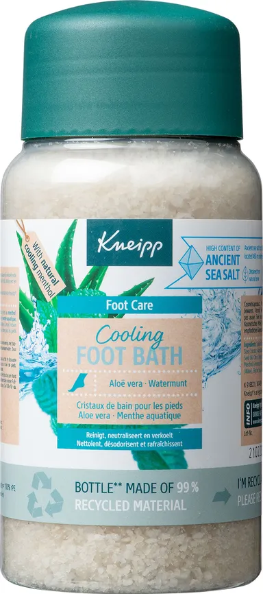 Kneipp Sels De Bain Rafraîchissant Pour Pieds Aloe Vera-Menthe Aquatique 600g