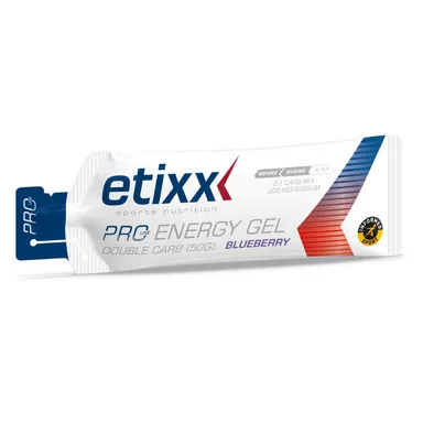 Etixx Double Carb Energy Gel Proline Blueberry 60 ml